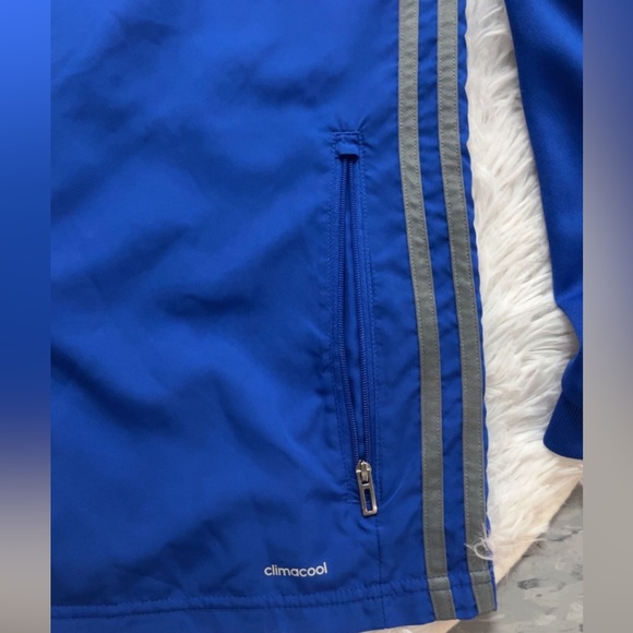 Adidas blue sweater for kids size large - Picture 3 of 7